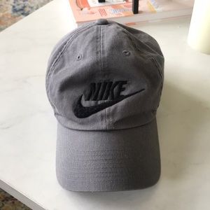 Gray Nike ball cap